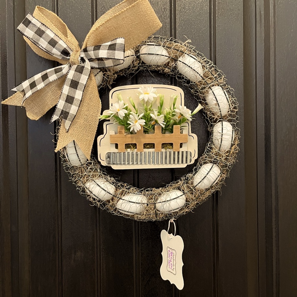 - NEW!! Farmhouse Egg Wreath